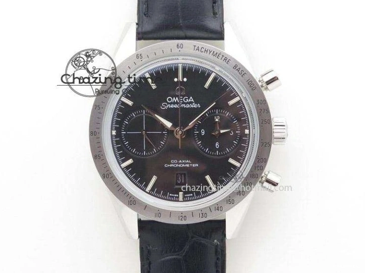 0217 Speedmaster Racing Master SS HKF Best Edition Black Dial on SS Bracelet A Versatile 7810